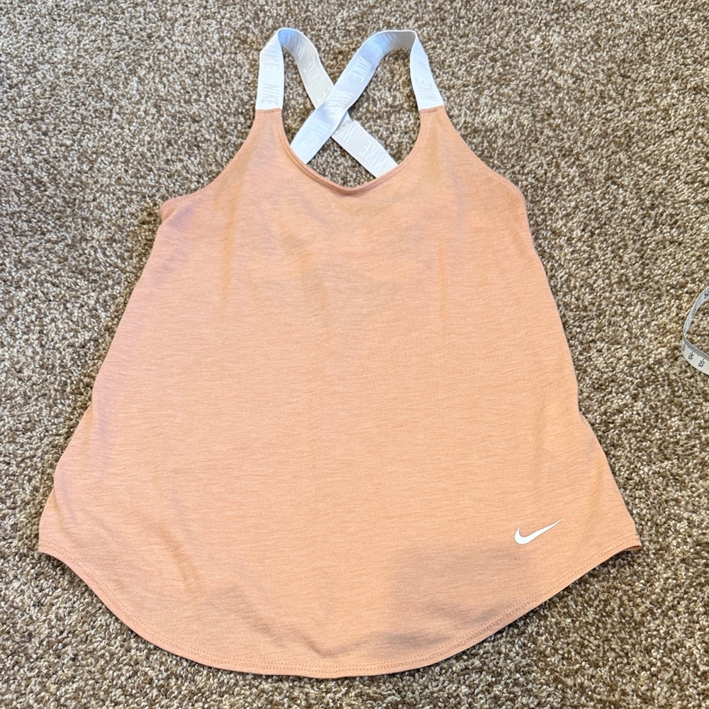 Nike Women's Light Orange Tank Top